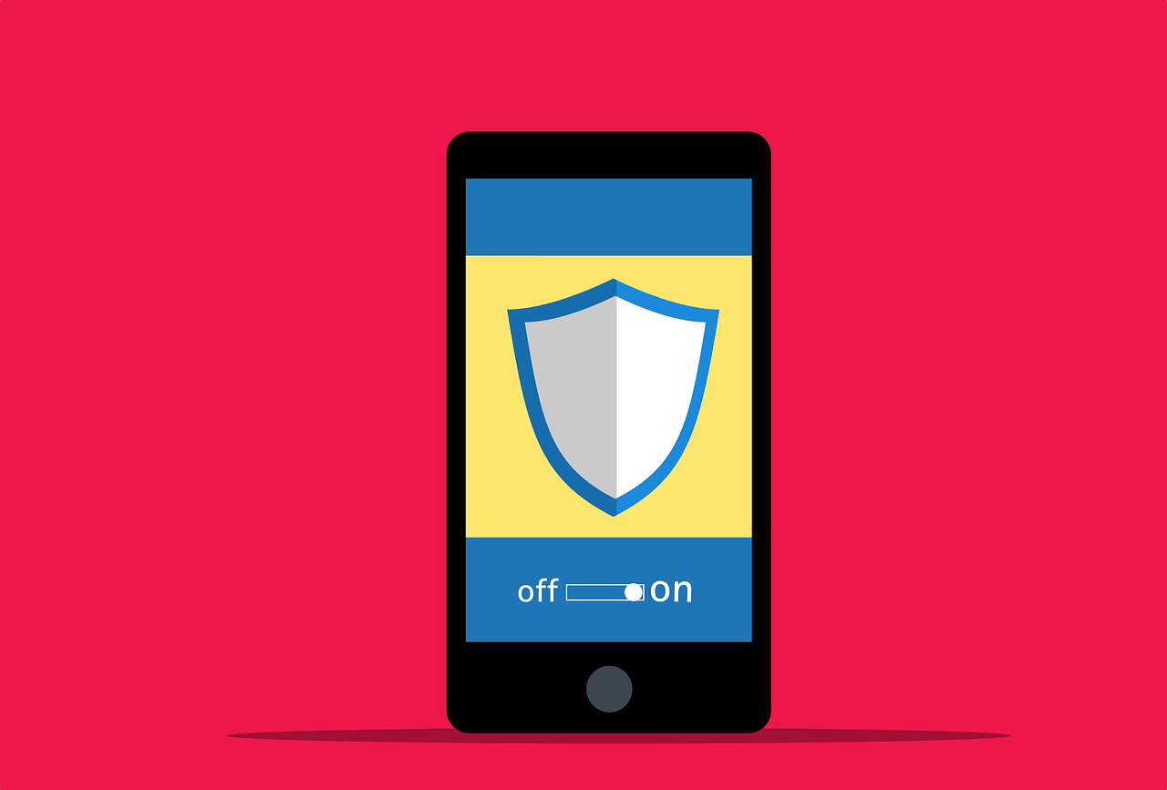 Mobile app security Free cyber security phone login vector