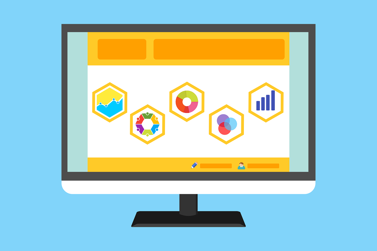 data visualization Free statistic survey website vector