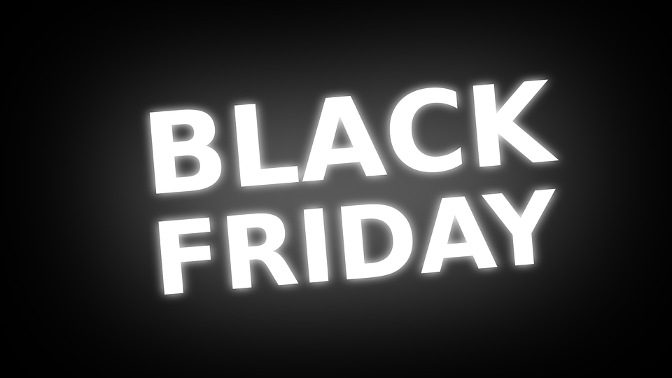 Black Friday tech minimalist vector