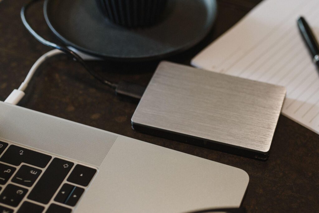 Cloud Subscription Exit: 7 Proven Steps to Keep Your Data 2 Portable drive connected to a laptop for a data export